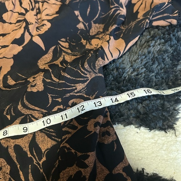 Anthropologie Maeve Mirabilis Batwing Kimono Sleeve Knee Length Dress Brown Sz 2 - Picture 5 of 9